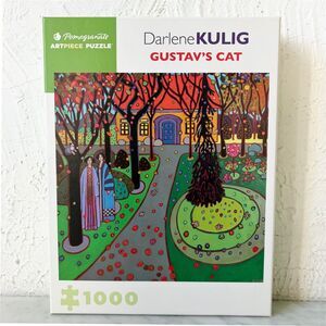 Gustav's Cat by Darlene Kulig 1000 Piece Pomegranate Puzzle - Complete 25" x 25"